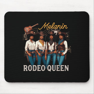 Melanin Rodeo Queen Black Cowgirl Afroamerikaner Mousepad