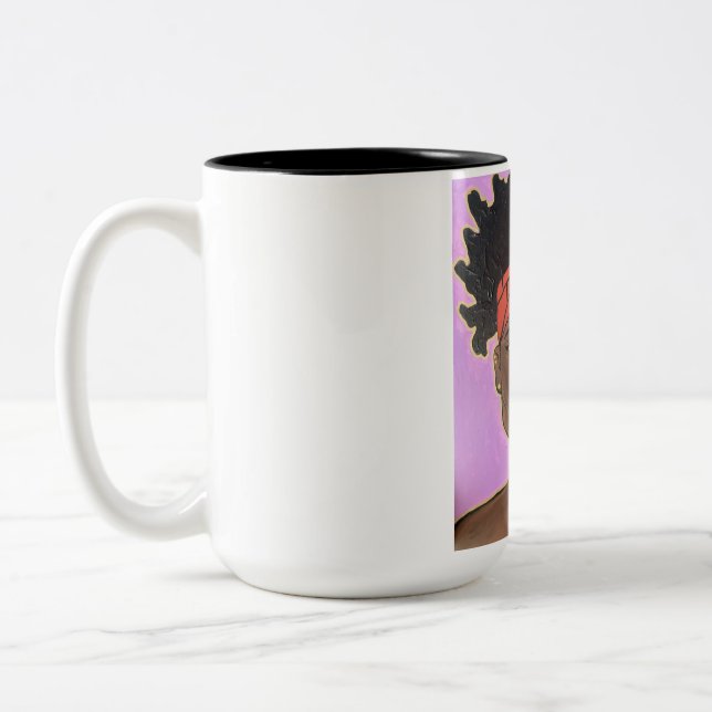 Melanin-Schönheitsbecher Zweifarbige Tasse (Links)
