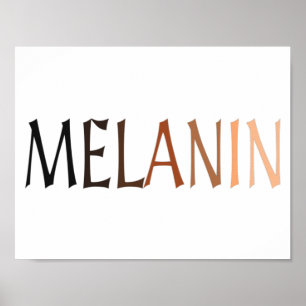 MELANIN Schwarz-Schatten Poster