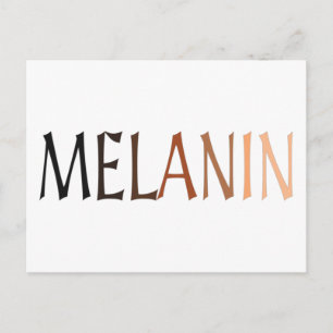 MELANIN Schwarz-Schatten Postkarte