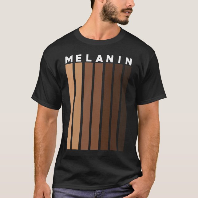 Melanin Shades Black Pride Geschenk T-Shirt (Vorderseite)