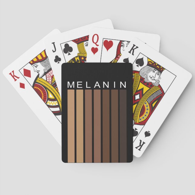 Melanin Shades Graphic and Text Spielkarten (Rückseite)