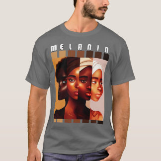 Melanin Shades Women Afrozentric Black Pride 1 T-Shirt