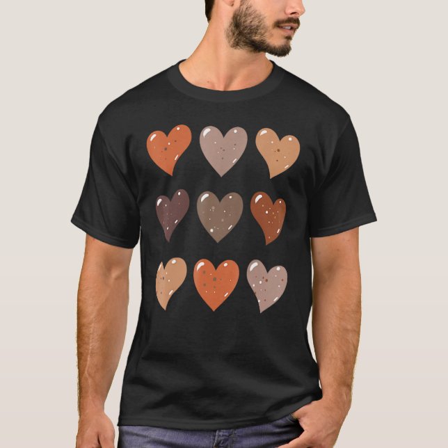 Melanin Skin Tone Hört, sei freundlich, schwarze G T-Shirt (Vorderseite)