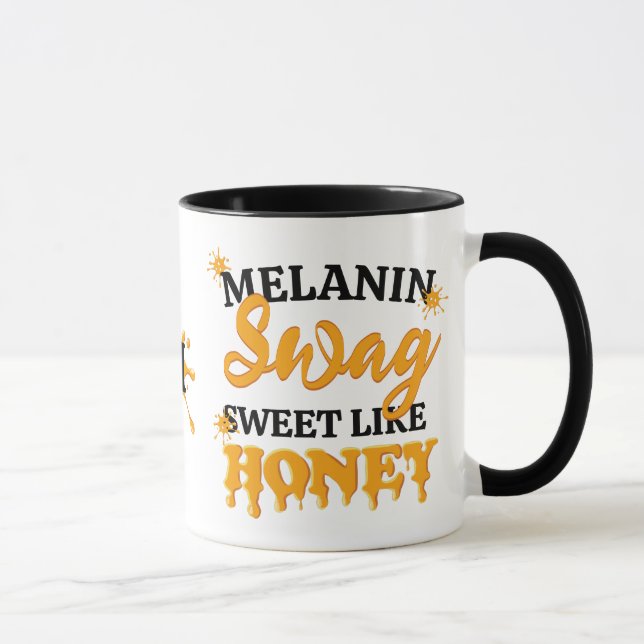 MELANIN Sweet like Honey SWAG Monogram Tasse (Rechts)