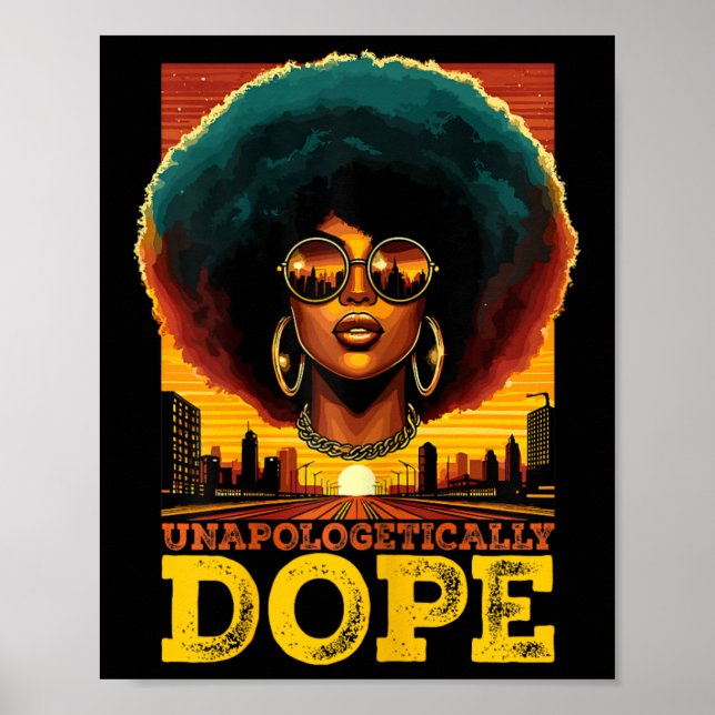 Melanin Unapologetisch Drogendroge Juneteenteent B Poster (Vorne)