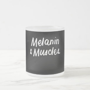 Melanin und Muskeln Schwarz ist ein wunderschönes Mattglastasse