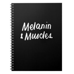 Melanin und Muskeln Schwarz ist ein wunderschönes  Notizblock