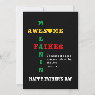 Melanin Vater Happy Father's Day Card Feiertagskarte