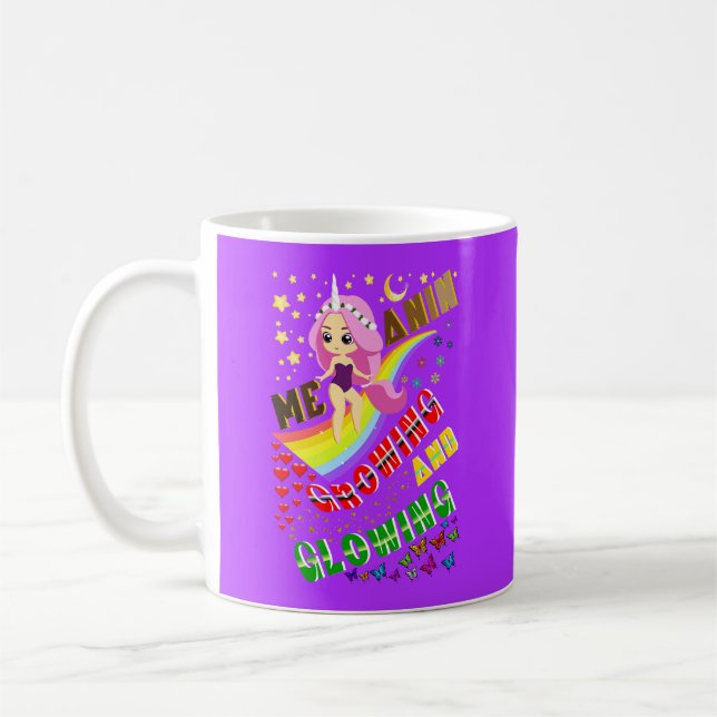 Melanin wächst und bläst kaffeetasse (Links)