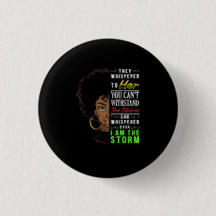 Melanin Women African American Pride Black History Button