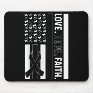 Melanom Awareness Liebe Hoffnung Glaube Melanom Kr Mousepad