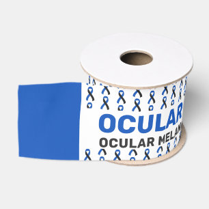 Melanom Awareness Pattern Ribbon Ripsband