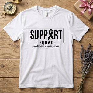 Melanom-Bewusstsein Hautkrebs-Unterstützungsgruppe T-Shirt