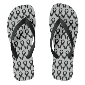 Melanom| Hautkrebs - Schwarzes Band Flip Flops