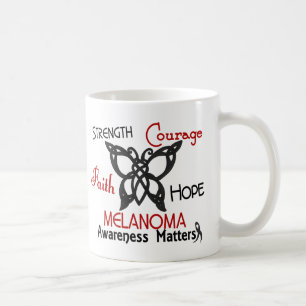 Melanom-keltischer Schmetterling 3 Tasse
