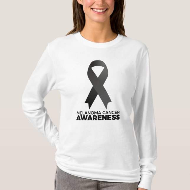 Melanom-Krebs-Bewusstsein T-Shirt (Vorderseite)