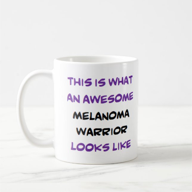 Melanom-Krieger, großartig Kaffeetasse (Links)