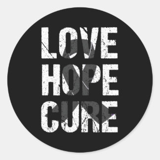 Melanom Skin Cancer Awareness Black Ribbon Motiva Runder Aufkleber