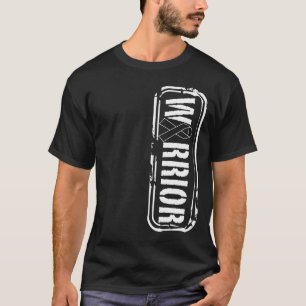 Melanom Skin Cancer Awareness Military Warrier T-Shirt