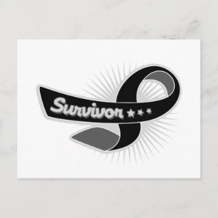 Melanoma Survivor Ribbon Postkarte