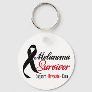Melanoma Survivor Ribbon Schlüsselanhänger