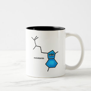 Melatonin Neurotransmitter Zweifarbige Tasse