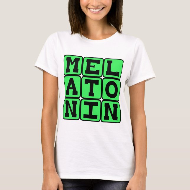 Melatonin, Schlafhilfe T-Shirt (Vorderseite)