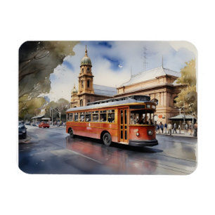 Melbourne AquarellkunstPoster Magnet