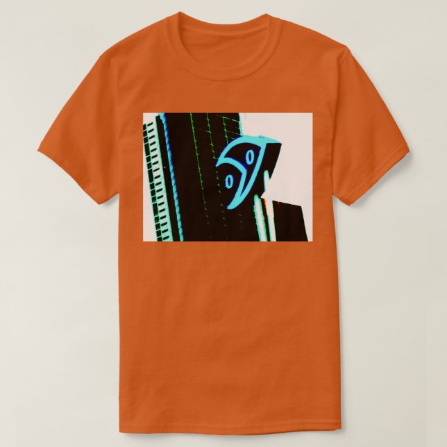 Melbourne Aquarium Schild mit Gebäude in der Backg T-Shirt (Design vorne)