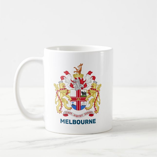 Melbourne, Australia - coat of arms Kaffeetasse (Links)
