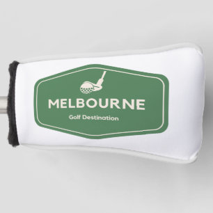 Melbourne Australia - Golf Course Destination Logo Golf Headcover