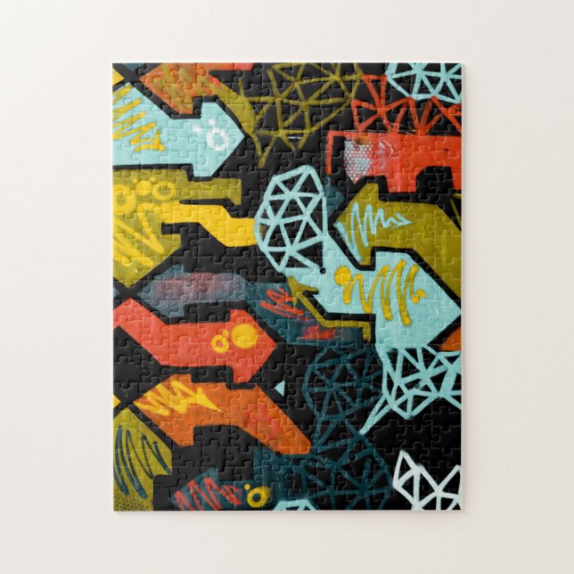 Melbourne Australia Graffiti Mural Puzzle (Vertikal)