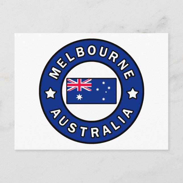 Melbourne Australia Postkarte (Vorderseite)