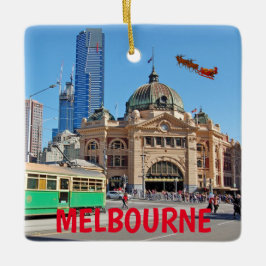 Melbourne Australia Scenic Christmas Ornament