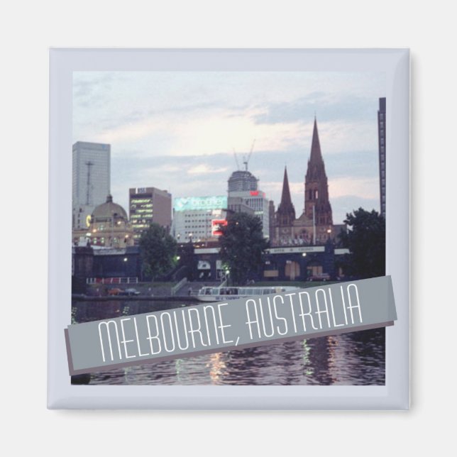 Melbourne Australia Travel Souvenir Kühlschrankmag Magnet (Vorne)