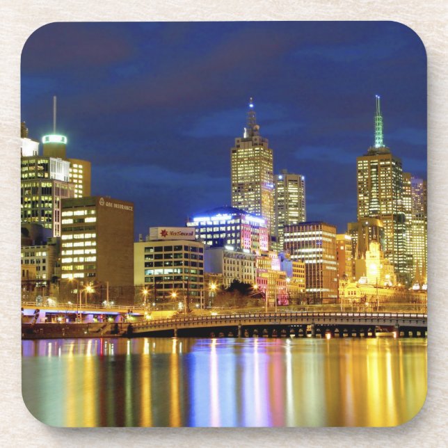 Melbourne, Australien. Der Blick auf die 2 Untersetzer (Vorderseite)