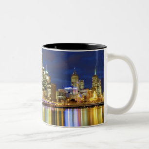 Melbourne, Australien. Der Blick auf die 2 Zweifarbige Tasse