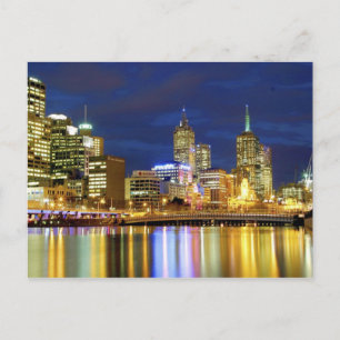 Melbourne, Australien. Die Aussicht auf die 2 Postkarte