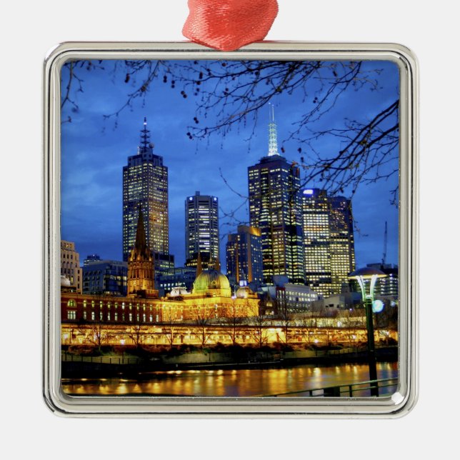 Melbourne, Australien. Die Aussicht auf die Umgebu Ornament Aus Metall (Vorne)