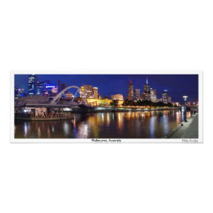 Melbourne, Australien Panorama Fotodruck
