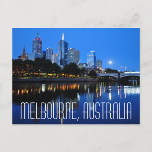 Melbourne, Australien Postcard Postkarte