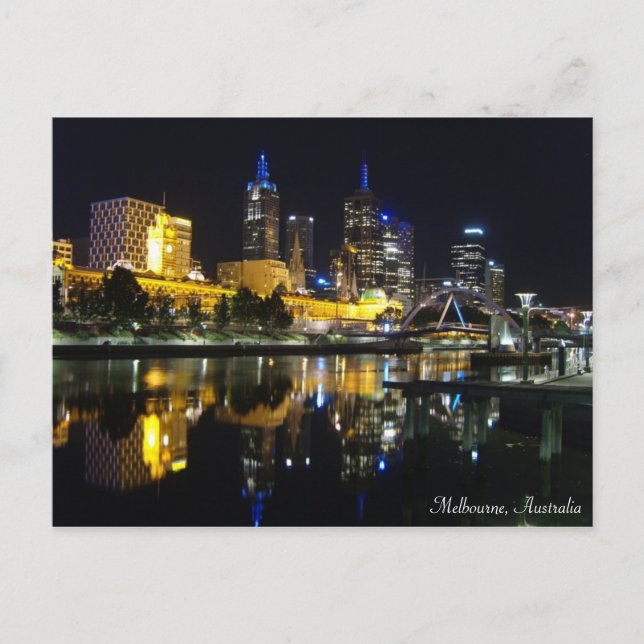 Melbourne, Australien Postkarte (Vorderseite)