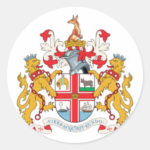 Melbourne, Australien Runder Aufkleber