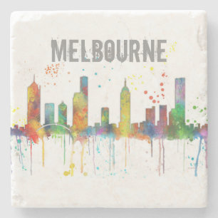 MELBOURNE, AUSTRALIEN SKYLINE - SteinUntersetzer