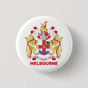 Melbourne, Australien - Wappen Button