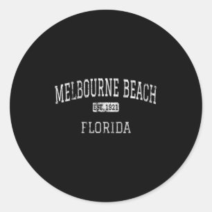 Melbourne Beach Florida Fl Vintag Runder Aufkleber