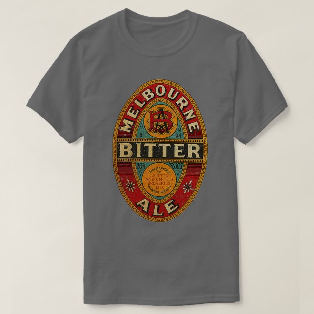 MELBOURNE BITTER ALE BIER T-Shirt (Design vorne)