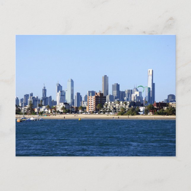 Melbourne CBD Postkarte (Vorderseite)