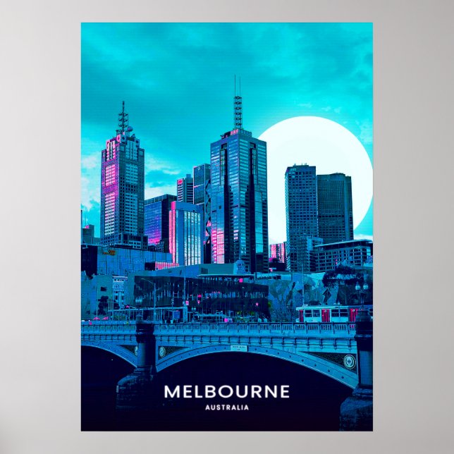 Melbourne City Poster (Vorne)